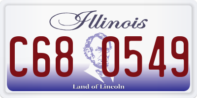 IL license plate C680549