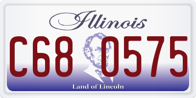 IL license plate C680575