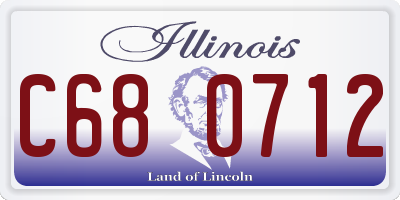 IL license plate C680712