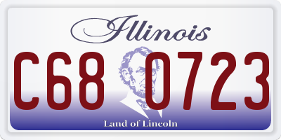 IL license plate C680723
