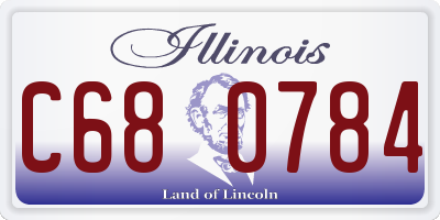 IL license plate C680784