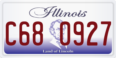 IL license plate C680927