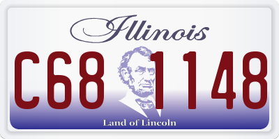 IL license plate C681148