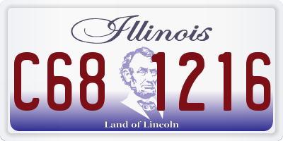 IL license plate C681216