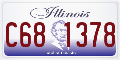 IL license plate C681378