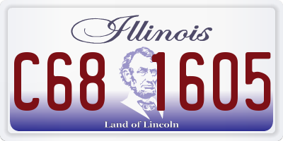 IL license plate C681605