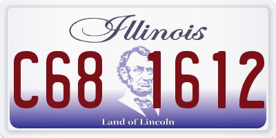 IL license plate C681612