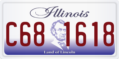 IL license plate C681618