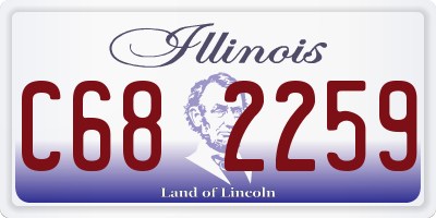 IL license plate C682259