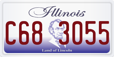 IL license plate C683055