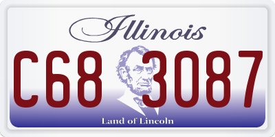IL license plate C683087