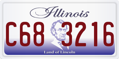 IL license plate C683216
