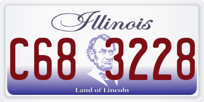 IL license plate C683228