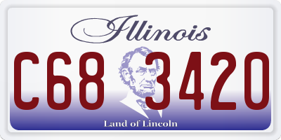 IL license plate C683420
