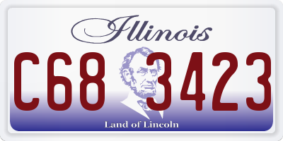 IL license plate C683423