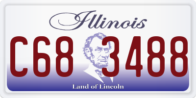 IL license plate C683488