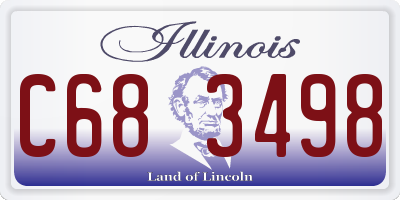 IL license plate C683498