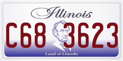 IL license plate C683623