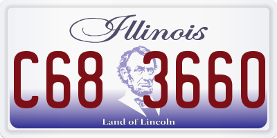 IL license plate C683660