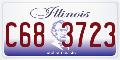IL license plate C683723