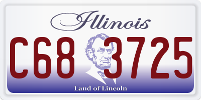 IL license plate C683725