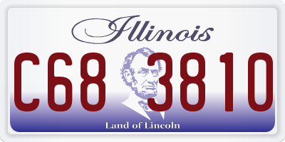 IL license plate C683810
