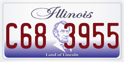 IL license plate C683955