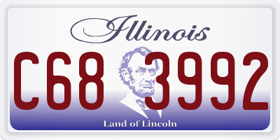 IL license plate C683992