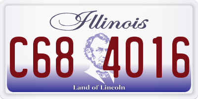IL license plate C684016
