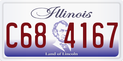 IL license plate C684167