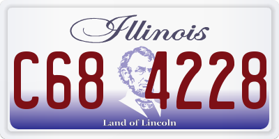 IL license plate C684228