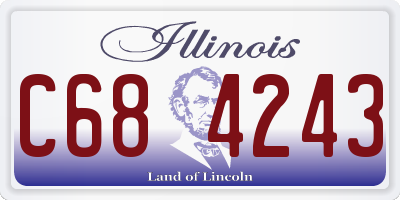 IL license plate C684243