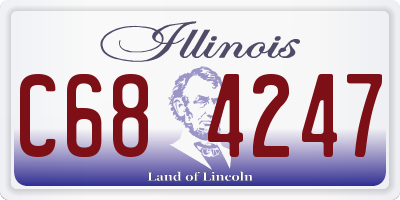 IL license plate C684247