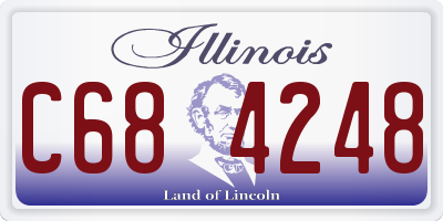 IL license plate C684248