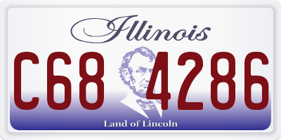 IL license plate C684286