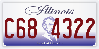 IL license plate C684322