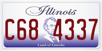 IL license plate C684337