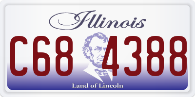 IL license plate C684388