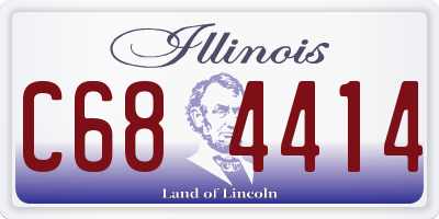IL license plate C684414