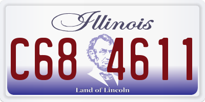 IL license plate C684611