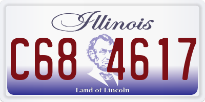 IL license plate C684617