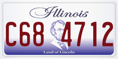IL license plate C684712