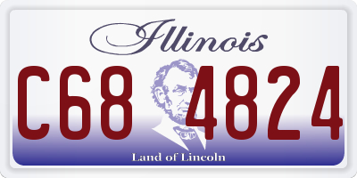 IL license plate C684824