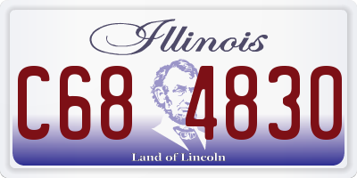 IL license plate C684830