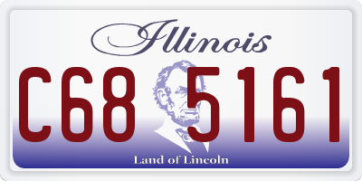 IL license plate C685161
