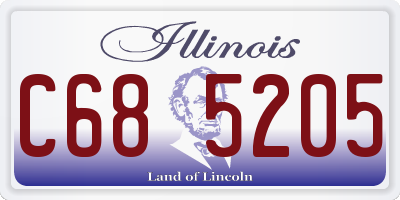 IL license plate C685205