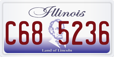 IL license plate C685236