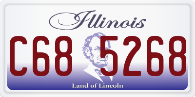 IL license plate C685268