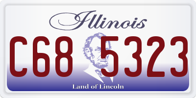 IL license plate C685323