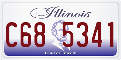 IL license plate C685341